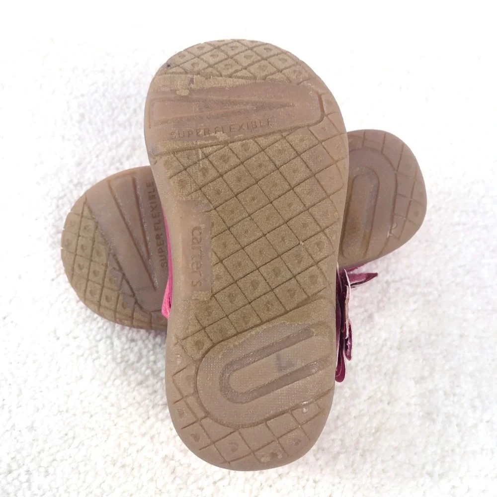 Carter Pink Faux Leather Mary Janes Sz 7